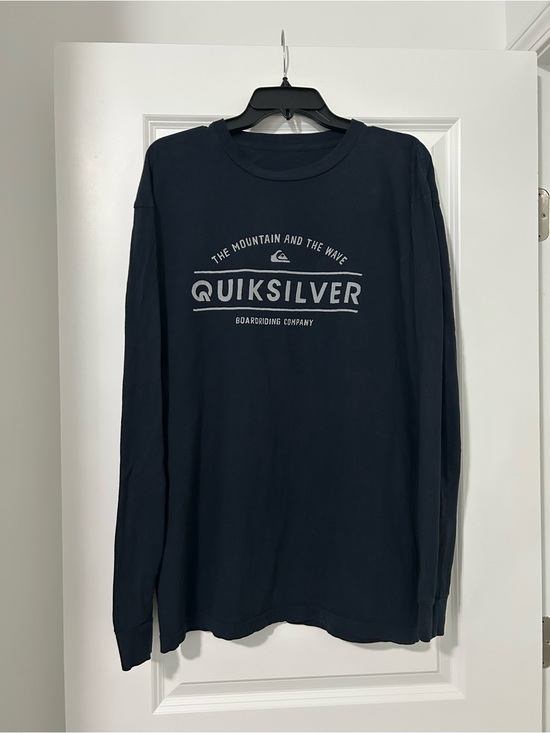 Quiksilver Other - Quiksilver Navy Long Sleeve Logo Shirt Men’s XL